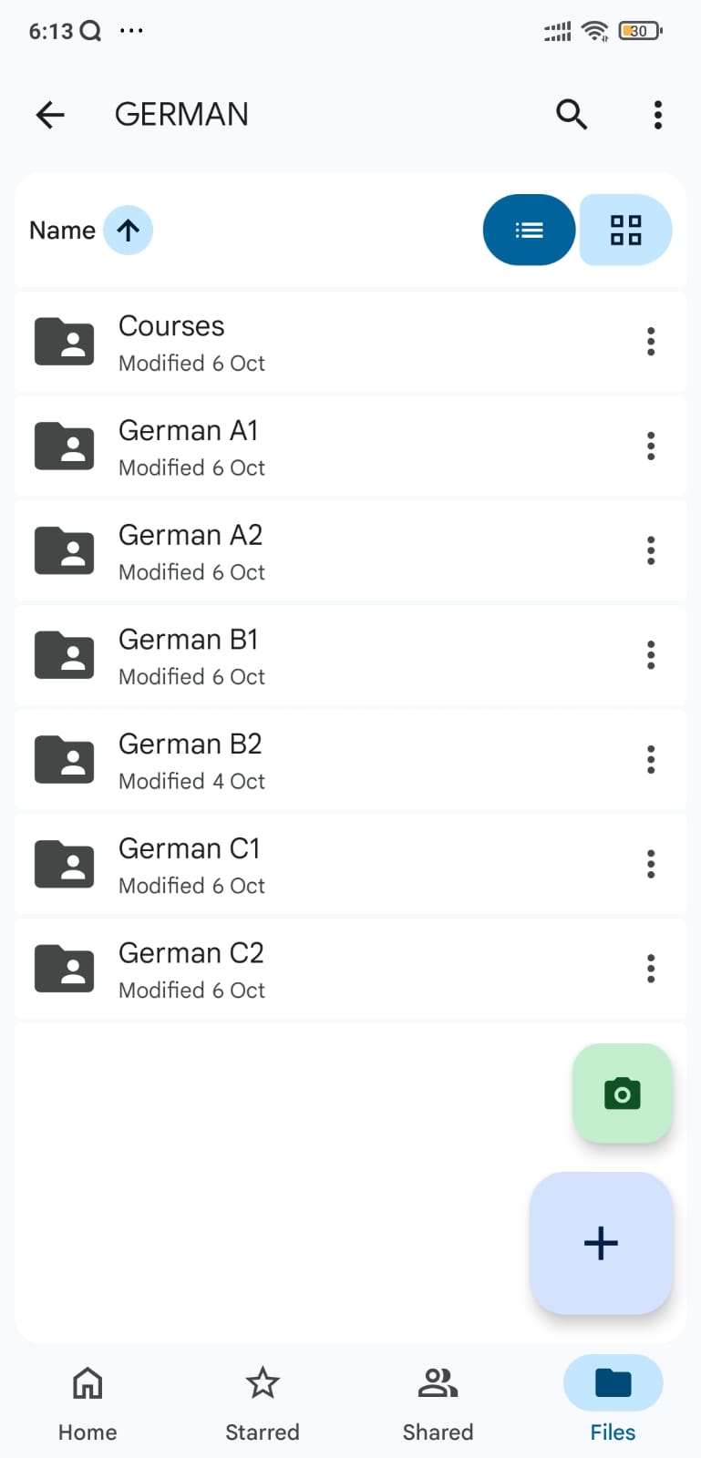 Level folders inside the bundle
